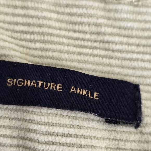 Talbots Courdory Pants Women Size 16 Gray Signature Ankle Retro Casual Logo - Picture 10 of 12